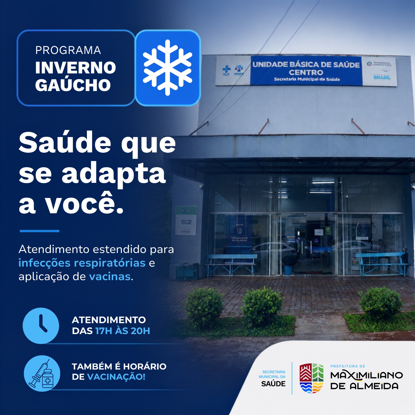 Programa Inverno Gaúcho amplia atendimento em Maximiliano de Almeida durante os meses mais frios do ano