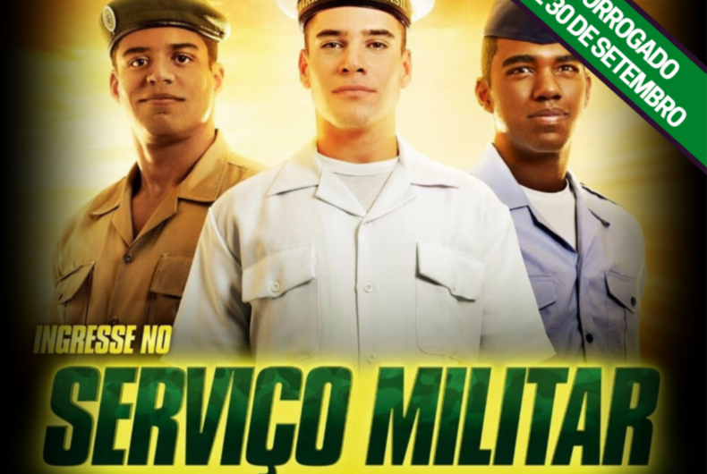 Alistamento militar é prorrogado até 30 de setembro