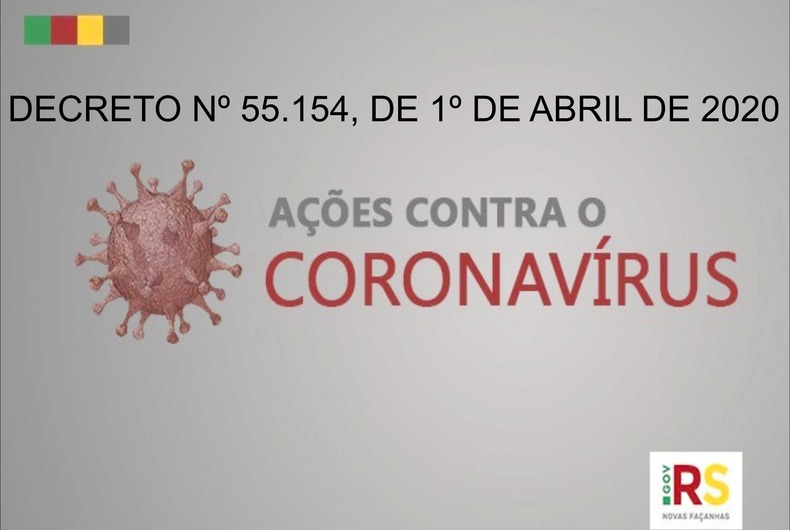 DECRETO ESTADUAL Nº 55.154, DE 1º DE ABRIL DE 2020