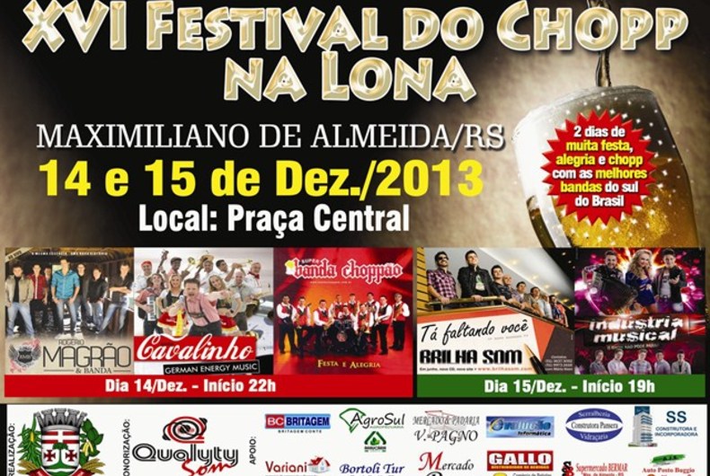 XVI FESTIVAL DO CHOPP NA LONA