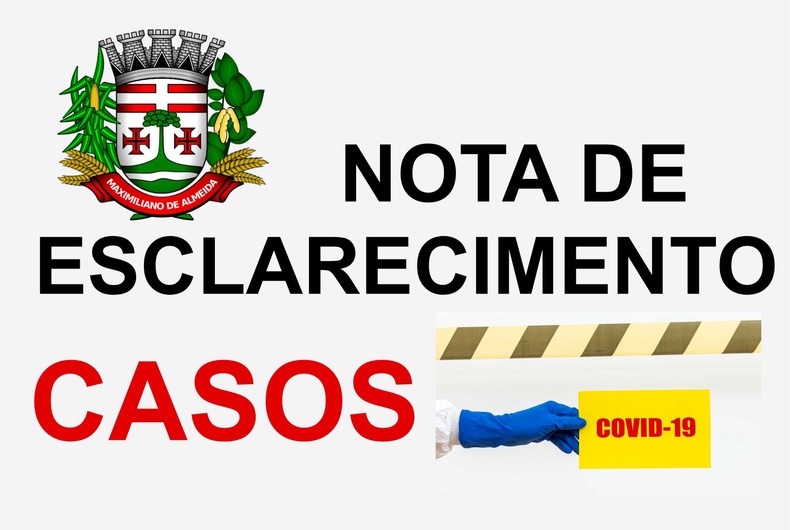 Município de Maximiliano de Almeida publica esclarecimento sobre possíveis casos de covid-19 divulgados pelo Estado